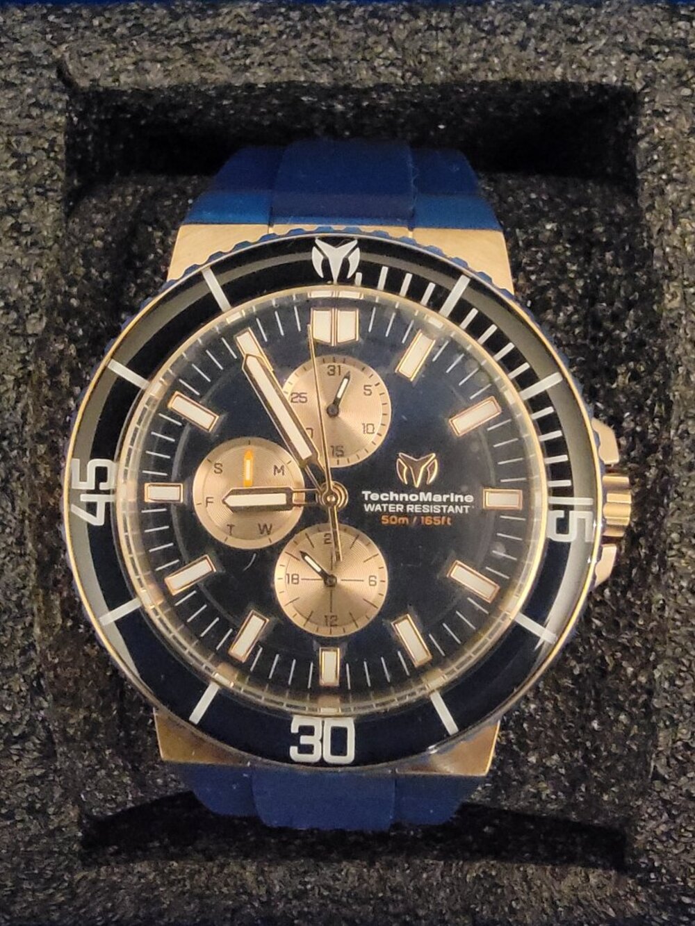TechnoMarine La Pelagia Men's Watch - 43mm, Dark Blue, Navy Blue